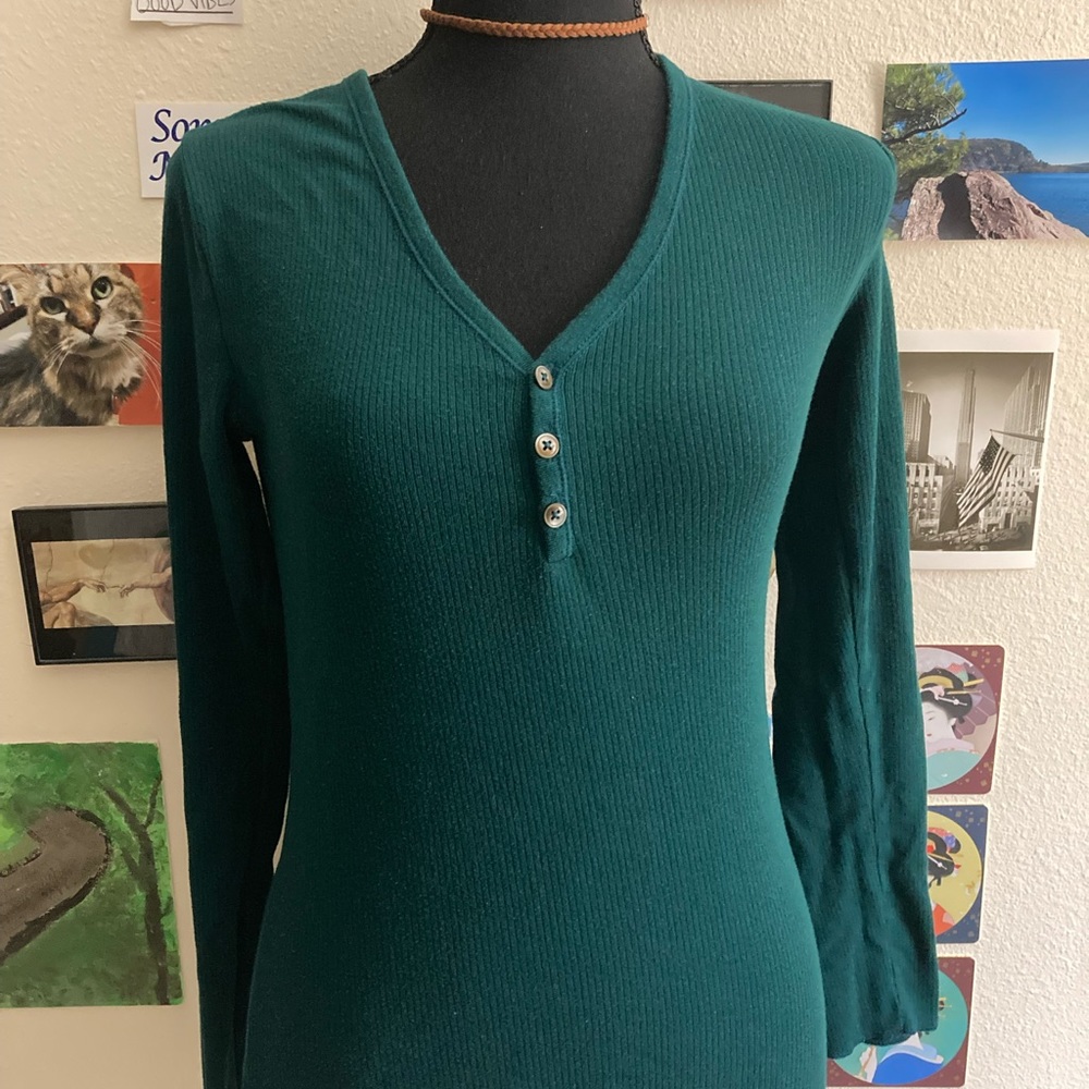Green Buttoned Top from Gap